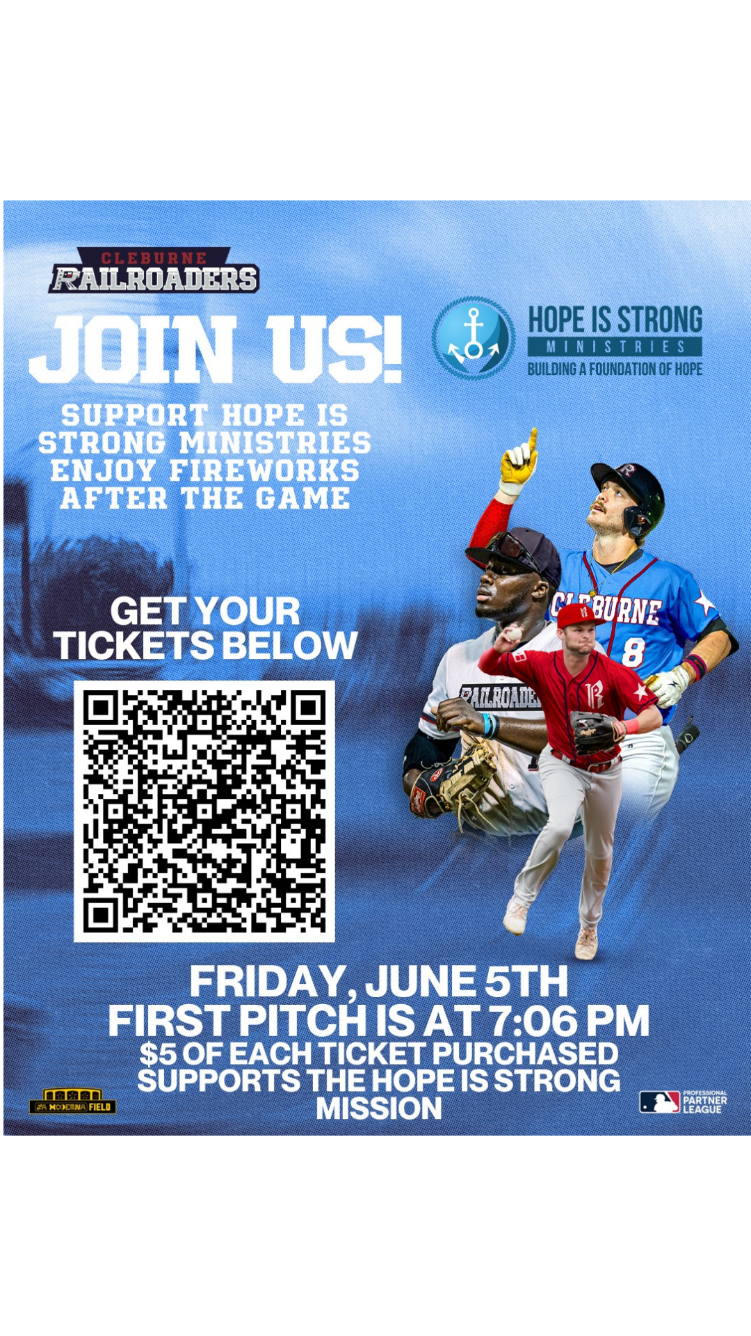 baseball fun night charity support