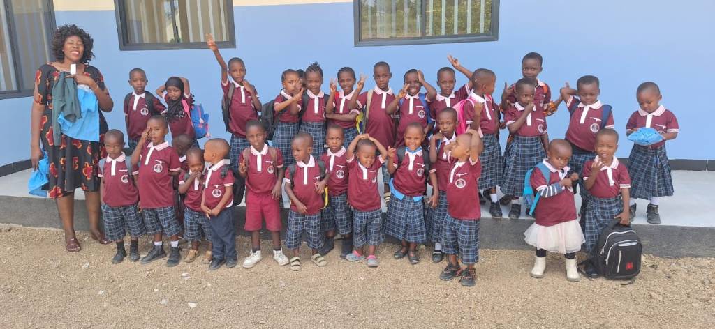 new children in school in tanzania