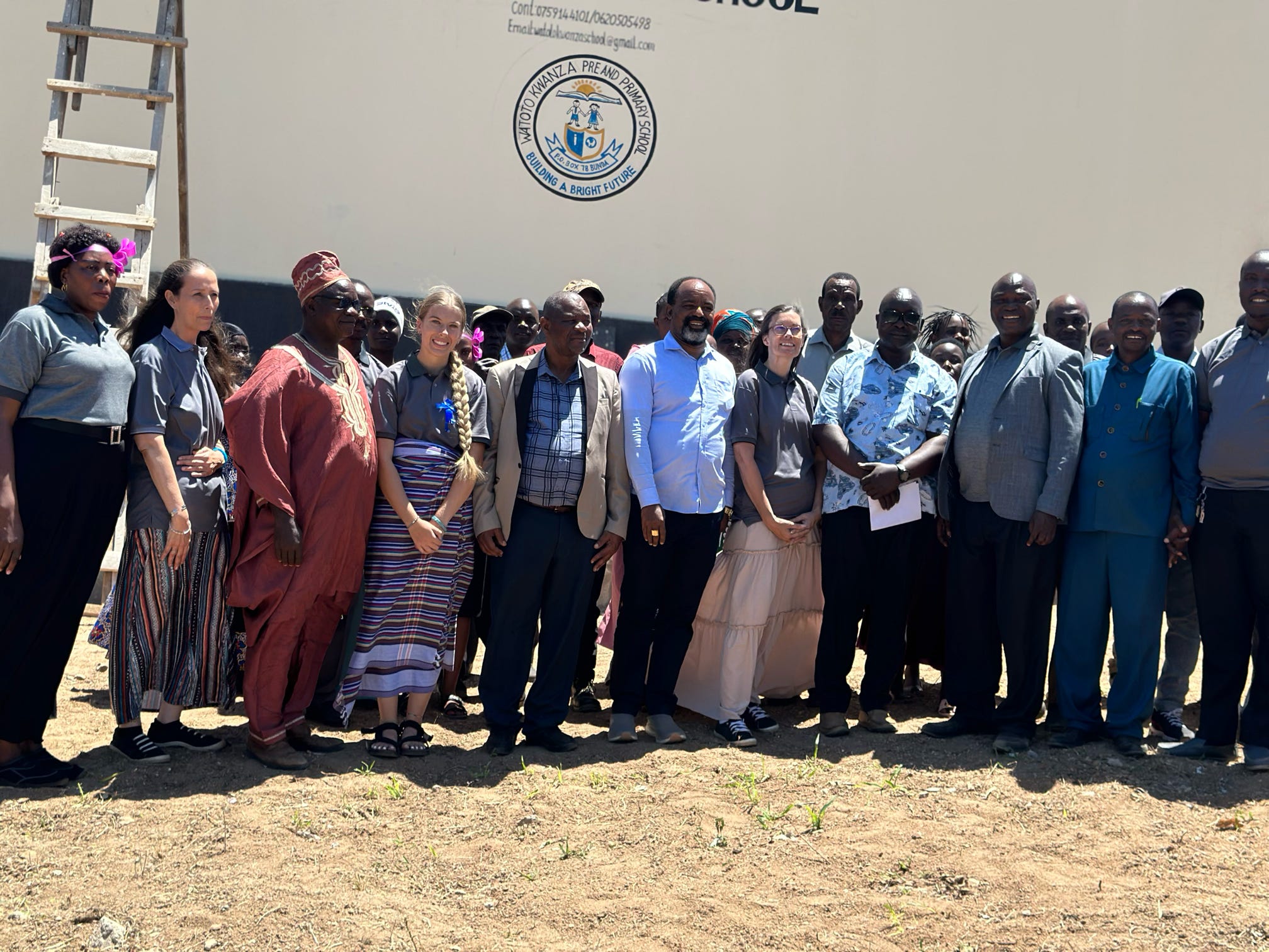 Tanzania leaders and school
